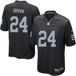 Nike Youth Limited Black Home Jersey Oakland Raiders Willie Brown 24